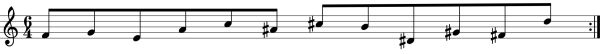 Atonal melody
