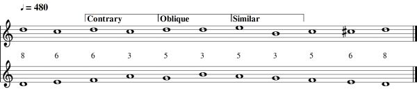 Contrapuntal motion