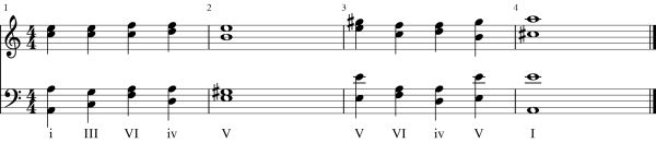 Minor harmony