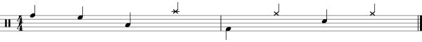 Percussion notation