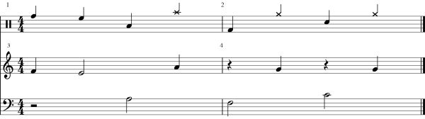 Pitched rhythm