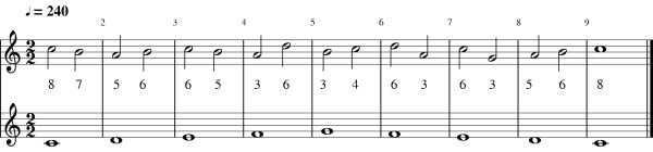 Second species counterpoint